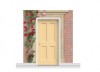 3-Drop Darlington Door Set Mural (240cm) with Roses + Door Print