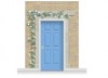 3-Drop Eltham Door Set Mural (280cm) with Clematis + Door Print