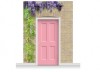 3-Drop Kensington Door Set Mural (280cm) with Wistaria + Door Print