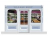 3-Drop Taunton Shop Front 'Village Shop' Mural (240cm) + Door Print