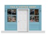 3-Drop Leamington Shop Front 'Tea & Coffee Shop' Mural (240cm)