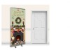 Pop-Up Roller Banner - Christmas Fireplace with Green Wall