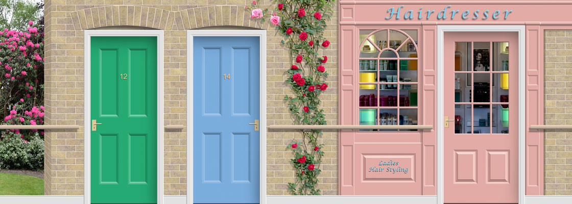 HD colourful door wallpapers