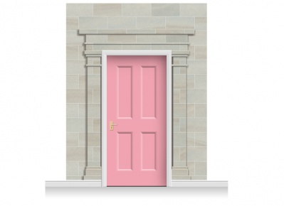 3-Drop Carlisle Door Set Mural (280cm) + Door Print