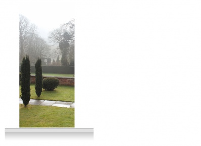 1-Drop Scenic Mural - Misty Garden (280cm)