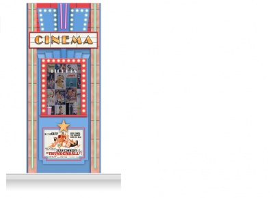 1-Drop Guildford 'Cinema' Mural (280cm)