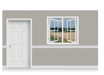 Self-Adhesive Window Stick-Up - Lincolnshire Field (135cm x 120cm)