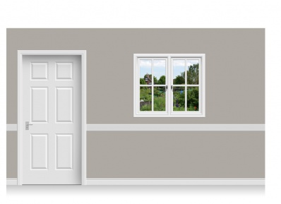 Self-Adhesive Window Stick-Up - Back Garden (112cm x 100cm)