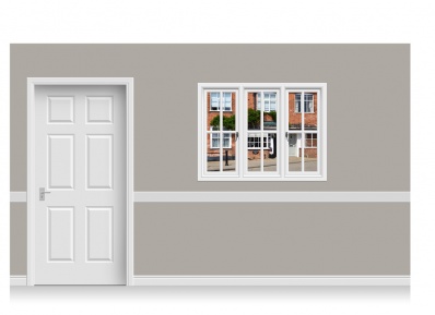 Self-Adhesive Window Stick-Up - Suffolk Street (131cm x 100cm)