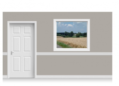 Self-Adhesive Window Stick-Up - Norfolk Field (135cm x 120cm)
