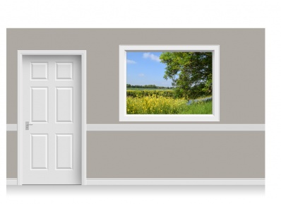 Self-Adhesive Window Stick-Up - Staffordshire Field (157cm x 120cm)