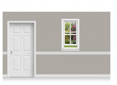 Self-Adhesive Window Stick-Up - Sussex Garden (67cm x 120cm)