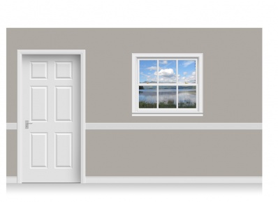 Self-Adhesive Window Stick-Up - Snowdonia Lake (112cm x 100cm)