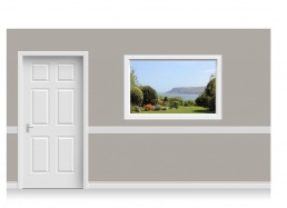 Self-Adhesive Window Stick-Up - Yorkshire Coast (150cm x 100cm)